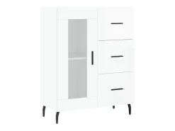 Aparador Blanco brillo 69,5x34x90 cm Madera de ingeniería