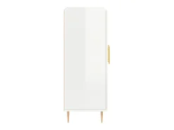 Aparador Blanco brillo 69,5x34x90 cm Madera de ingeniería