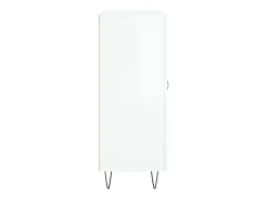 Aparador Blanco brillo 69,5x34x90 cm Madera de ingeniería