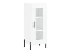 Aparador Blanco brillo 34,5x34x90 cm Madera de ingeniería