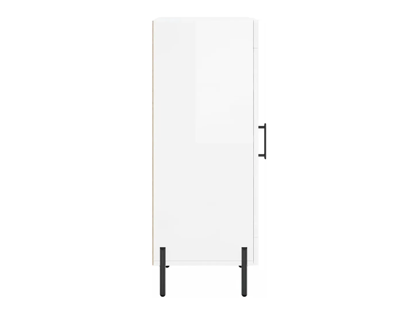 Aparador Blanco brillo 34,5x34x90 cm Madera de ingeniería