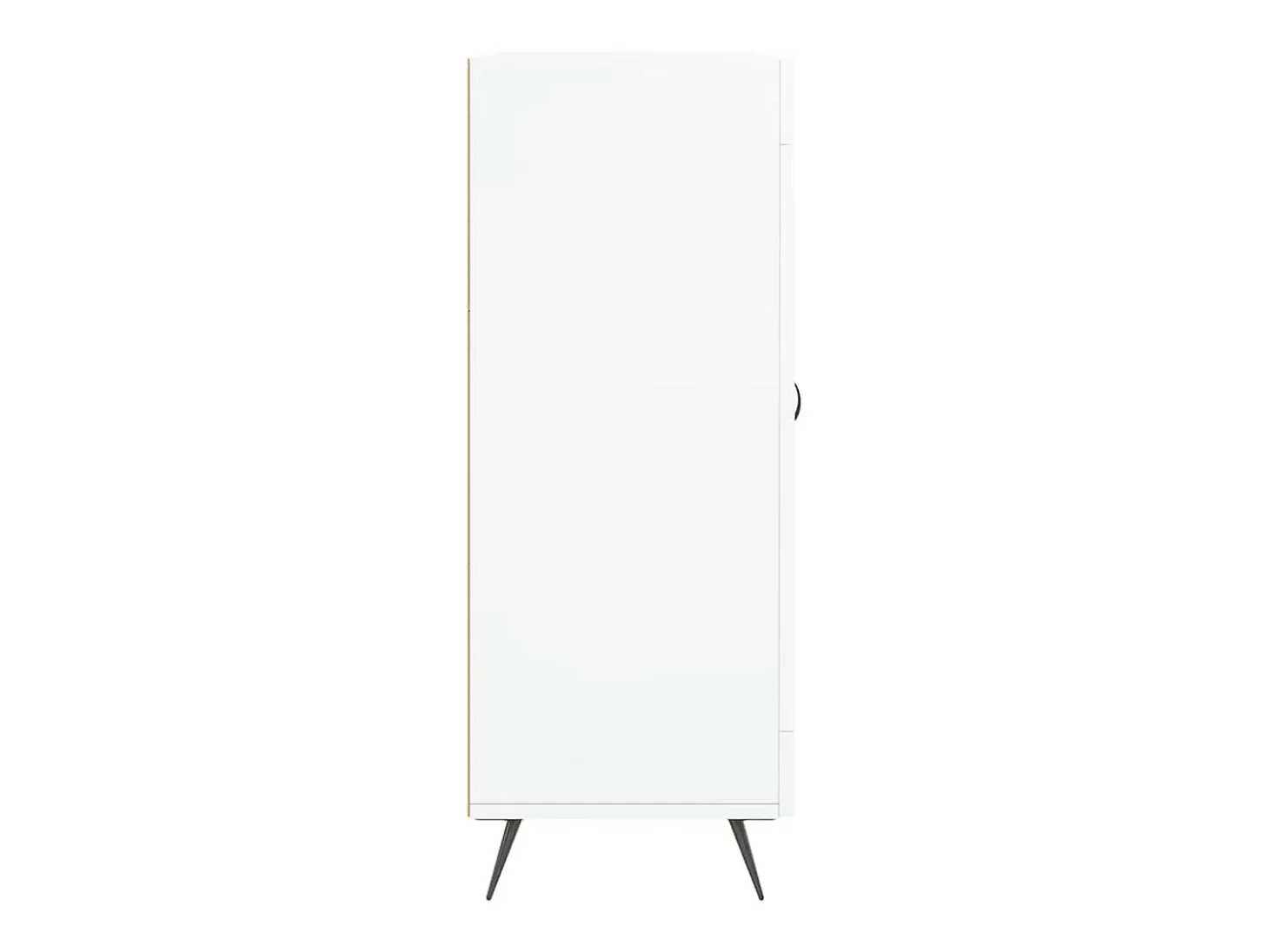 Aparador Blanco brillo 69,5x34x90 cm Madera de ingeniería