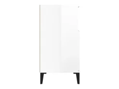 Aparador Blanco brillo 60x35x70 cm Madera de ingeniería
