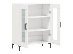 Aparador Blanco brillo 69,5x34x90 cm Madera de ingeniería