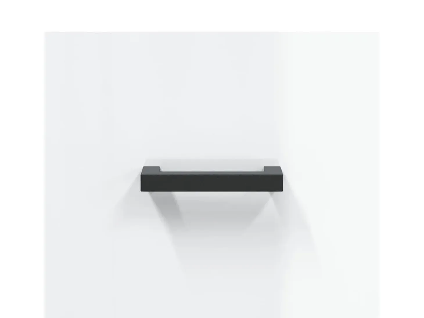 Aparador Blanco brillo 69,5x34x90 cm Madera de ingeniería