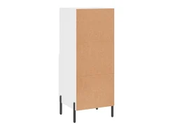 Aparador Blanco brillo 34,5x34x90 cm Madera de ingeniería