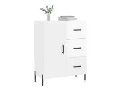 Aparador Blanco brillo 69,5x34x90 cm Madera de ingeniería
