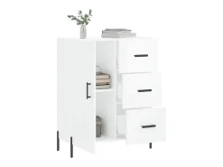Aparador Blanco brillo 69,5x34x90 cm Madera de ingeniería