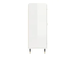 Aparador Blanco brillo 69,5x34x90 cm Madera de ingeniería