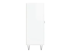 Aparador Blanco brillo 69,5x34x90 cm Madera de ingeniería