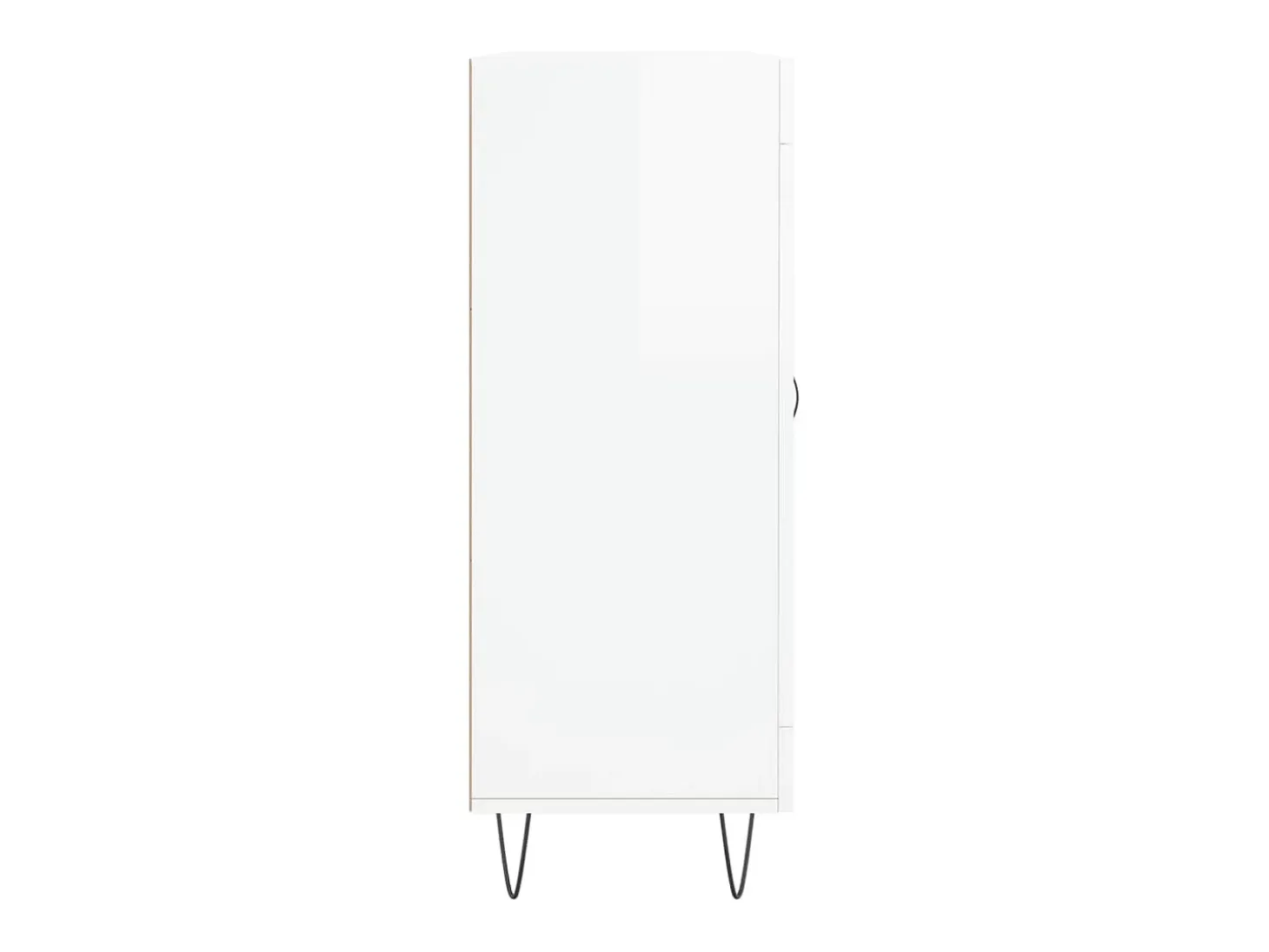 Aparador Blanco brillo 69,5x34x90 cm Madera de ingeniería