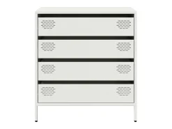 Aparador blanco 68x39x73,5 cm acero laminado en frío