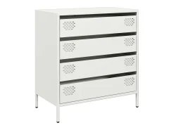 Aparador blanco 68x39x73,5 cm acero laminado en frío