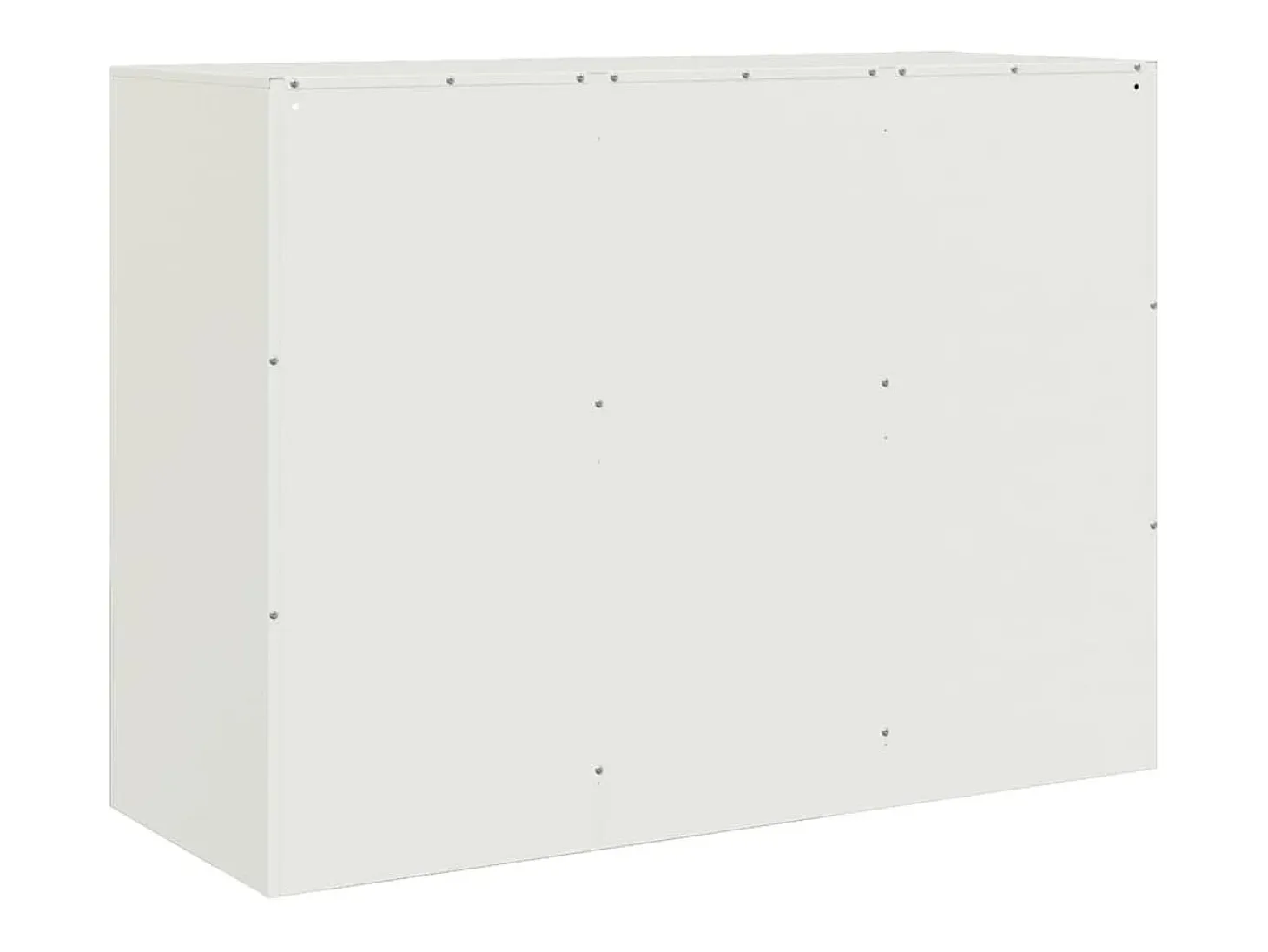 Aparador blanco 99x39x73 cm acero