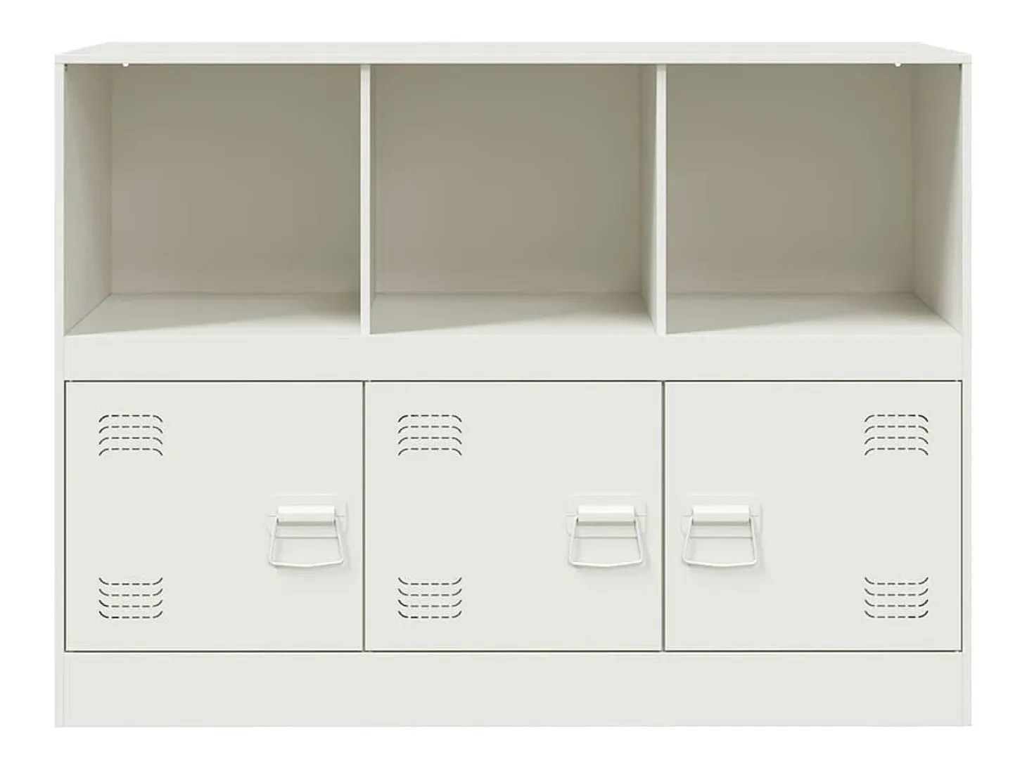 Aparador blanco 99x39x73 cm acero