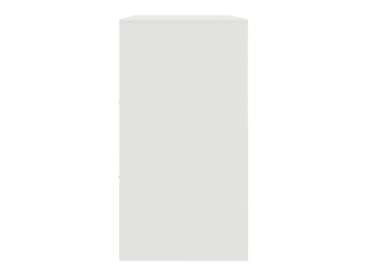 Aparador blanco 99x39x73 cm acero