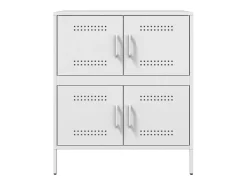 Aparador blanco 68x39x79 cm acero
