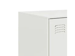 Aparador blanco 67x39x107 cm acero