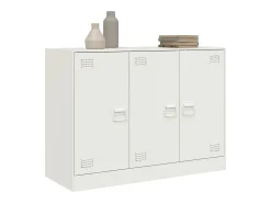 Aparador blanco 99x39x73 cm acero