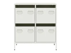 Aparador blanco 68x39x73,5 cm acero laminado en frío