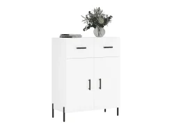 Aparador blanco 69,5x34x90 cm madera de ingeniería