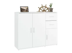 Aparador blanco 91x29,5x75 cm Madera de ingeniería