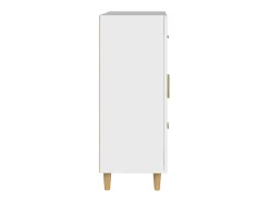 Aparador blanco 69,5x34x90 cm madera de ingeniería