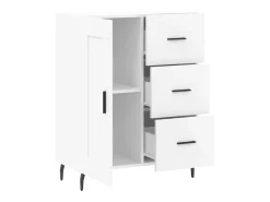 Aparador blanco 69,5x34x90 cm madera de ingeniería