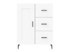 Aparador blanco 69,5x34x90 cm madera de ingeniería
