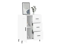 Aparador blanco 69,5x34x90 cm madera de ingeniería