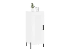 Aparador blanco 34,5x34x90 cm madera de ingeniería