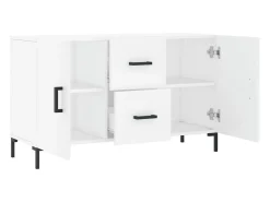 Aparador blanco 100x36x60 cm madera de ingeniería
