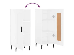 Aparador blanco 34,5x34x90 cm madera de ingeniería