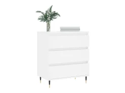 Aparador Blanco 60x35x70 cm Madera de Ingeniería