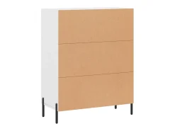Aparador blanco 69,5x34x90 cm madera de ingeniería