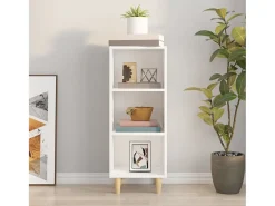 Aparador Blanco 34,5x32,5x90 cm Madera de Ingeniería