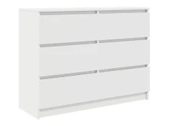 Aparador blanco 100x35x76 cm madera de ingeniería