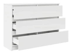 Aparador blanco 100x35x76 cm madera de ingeniería