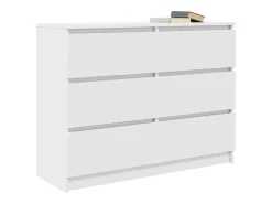 Aparador blanco 100x35x76 cm madera de ingeniería