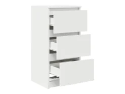 Aparador blanco 37,5x35x76 cm madera de ingeniería