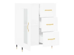 Aparador blanco 69,5x34x90 cm madera de ingeniería