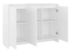 Aparador Blanco 102x33x75 cm Madera de Ingeniería