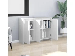 Aparador Blanco 102x33x75 cm Madera de Ingeniería