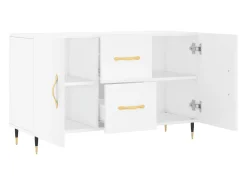 Aparador blanco 100x36x60 cm madera de ingeniería