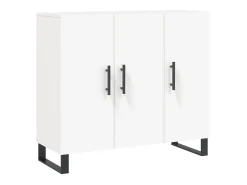 Aparador blanco 90x34x80 cm madera contrachapada