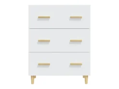 Aparador Blanco 70x34x90 cm Madera de Ingeniería