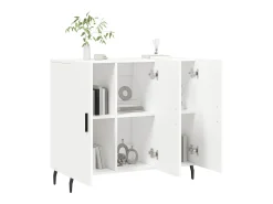 Aparador blanco 90x34x80 cm madera contrachapada