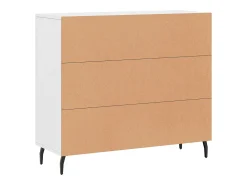 Aparador blanco 90x34x80 cm madera contrachapada