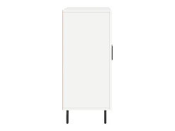 Aparador blanco 90x34x80 cm madera contrachapada