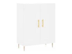 Aparador blanco 69,5x34x90 cm madera de ingeniería